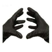 Disposable Black Nitrile Powder-free/Latex-free Gloves, X-Large, Black, 4 Mil 100 Count