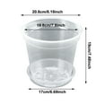 thumbnail image 1 of JJKBVCLO Transparent Nursery Flowerpot 5 Packs Transparent Flowerpot With Bottom Support Hole Starting Container, 1 of 7