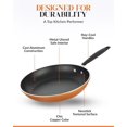 thumbnail image 2 of Gotham Steel Diamond 3-Piece Copper Cast Frying Pan Set, Nonstick Cookware, 2 of 8