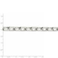 thumbnail image 2 of Beautiful Sterling Silver 11.5 mm Diamond-cut Open Link Cable Chain, 2 of 2