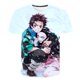 thumbnail image 1 of Camisetas de Demon Slayer de cuello redondo para niños, camisetas de manga corta de verano para niños y niñas, camisetas de ocio con estampado 3D de Anime Tees7T Gao Jinjia LED, 1 of 2