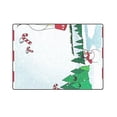 thumbnail image 3 of CADecor Snowman Hot air Balloon Fleece Throw Blanket 58x80 inches, 3 of 3