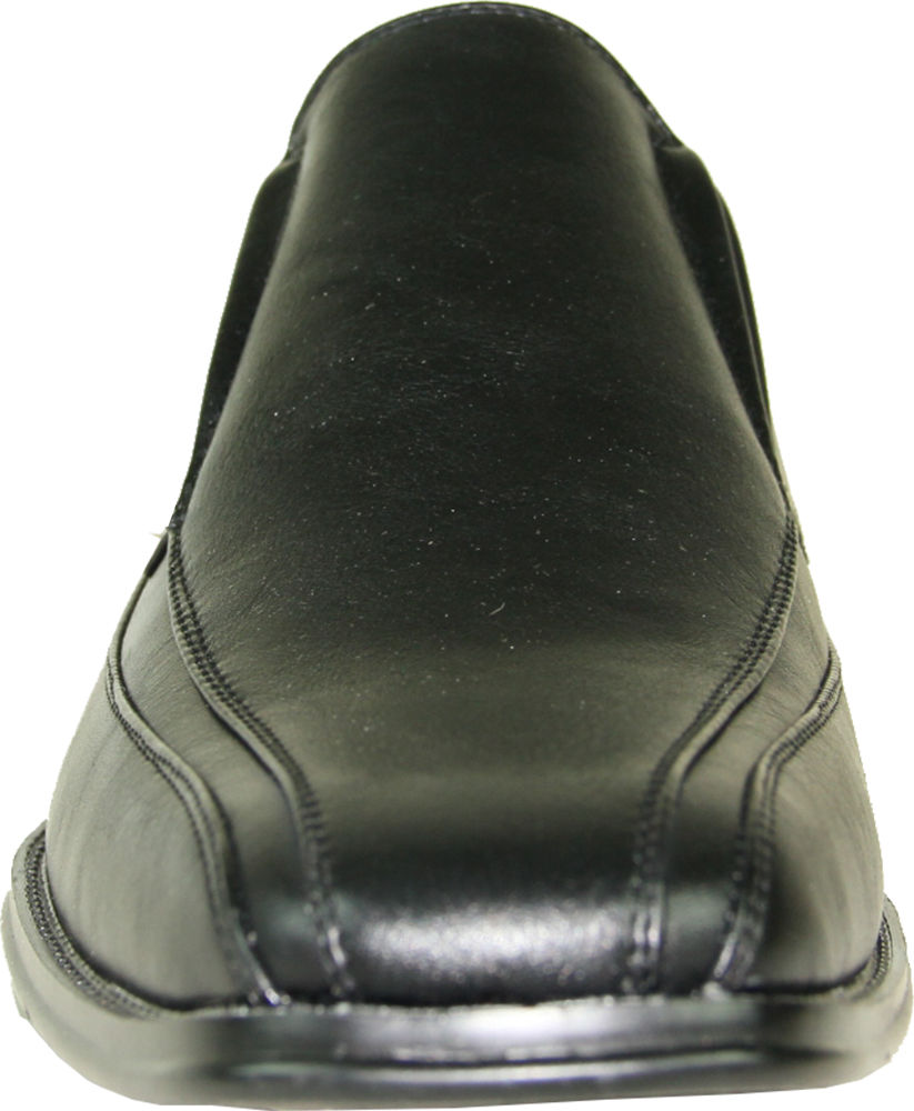 BRAVO Men Dress Shoe MILANO-7 Classic Loafer with Double Runner Square Toe and Leather Lining - image 2 of 7