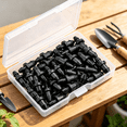 thumbnail image 5 of HIBIBUD 100 Pieces Goof Plugs 1/4 Inch with Barbed End Caps, Hose Tubing Hole Fittings, Drip Irrigation Emitters, Garden Hose Caps and Plugs for Home Sprinkler Garden Lawn Pipe System Parts Supplies, 5 of 7