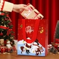thumbnail image 5 of 18 Pack Reusable Christmas Gift Bags with Handles – Christmas Tote Bags Bulk Reusable, Xmas Gifts Wrapping, Christmas Bags for Gifts, Christmas Party Favors, Goodie Bags, Treat Bags, 5 of 7