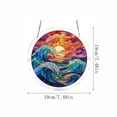 thumbnail image 2 of Stained Glass Suncatcher, 2D Acrylic Puzzle Decor, Suncatcher Puzzles DIY with Chain for Window Garden, 2 of 3