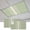 Green, variant on Sage Green Beige Striped Magnetic Fluorescent Light Covers for Ceiling Lights 2x4Ft, Modern Farmhouse Retro Lines Office Classroom Kitchen Drop Ceiling Light Covers Lighting Filters Shade Panel 1Pack