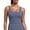 15# 1Pack:Dark Blue, variant on Womens Longline Sports Bra Cropped Workout Tank Top with Medium Support Wirefree Detachable Padded,Blue,US Size M