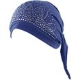 thumbnail image 1 of Qhome Womens Rhinestone Head Scarf Head Wrap Chemo Cap Spandex Bandana Du Rag, 1 of 7