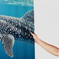 thumbnail image 3 of Orinice Whale Stuffed Animal Blue Background Bathroom Decor Set with Hooks - Colorful Luxurious Graphic Polyester Fabric Shower Curtain - Home Bathtubs Decoration 36x72, 3 of 7