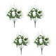 thumbnail image 5 of 4 piezas de rosas artificiales para decoración de mesa, ramo floral decorativo para jardín y hogar., 5 of 8