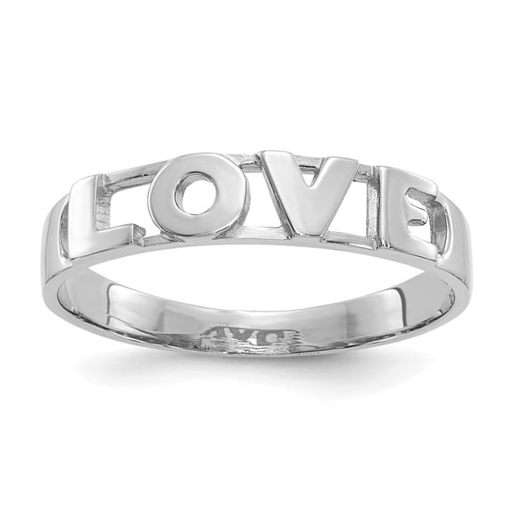 Diamond2Deal 14k White Gold Ring for Women Size-7