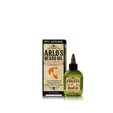 Arlo's 99% Natural Original Beard Oil, Pro-growth Growth Enhancer, 2.5 Fluid