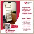 thumbnail image 4 of Universal Expert Remus Ladder Bookshelf Modern Oak and White, 4 of 10