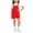 ZA-Red-summer shorts, variant on Frostluinai Girls Bib Overall Shorts Kids Cute Romper Shortalls Solid Cuffed Jumpsuits Shorts One Piece with Pockets 2-15 Years
