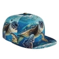 thumbnail image 2 of Goofa Watercolor Turtle Printed Men's Baseball Cap,Straight Brim Hat,Golf Dad Hat,Versatile Style,Sun Protection Cap,Travel Hat, 2 of 9