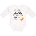 thumbnail image 3 of Inktastic I Love My Big Brother to the Moon and Back Boys or Girls Long Sleeve Baby Bodysuit, 3 of 5