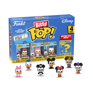 ミッキーアンドフレンズ　4パックfunko pop ディズニー　Disney Funko Pop! Bitty Pop: Disney - Mickey Mouse, Minnie Mouse, Pluto