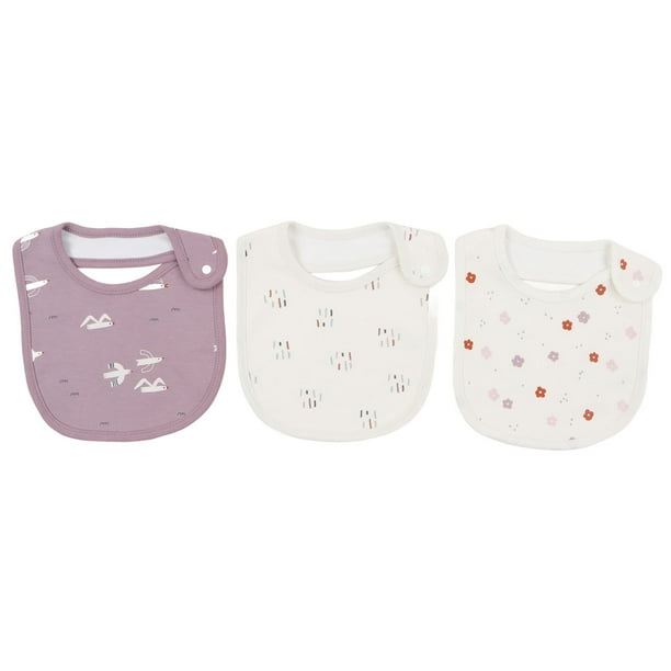 Baberos baberos, 3 piezas Baberos baberos para bebés Baberos absorbentes para bebés Baberos baberos de algodón Rendimiento de alta gama