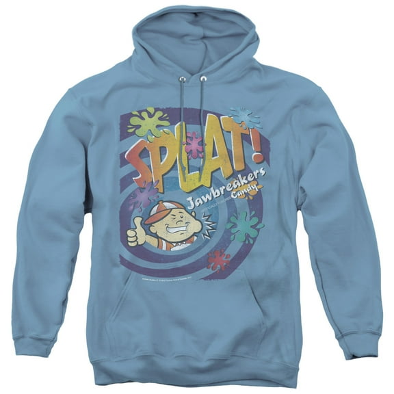 Dubble Bubble Splat Jawbreakers Adult Pullover Hoodie Sweatshirt Carolina Blue