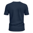 thumbnail image 5 of LEKWK V Neck T-Shirts for men Short Sleeve Casual Summer Tops Slim Fit Muscle Athletic Shirts Lightweight Breathable Basic Pullover Tees for Workout Gym Training Dark Blue XXL, 5 of 8