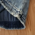 thumbnail image 3 of WhouRiu Girl' Denim Jacket with Sequin Pockets Button Denim Jacket Kids Comfy Fall Outerwear Jackets Blue,Sized 1-2, 3 of 8