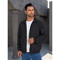 thumbnail image 3 of Colsmile Men's Bomber Jacket, Lightweight Casual Zip Up Windbreaker with Plaid Lining, 3 of 8