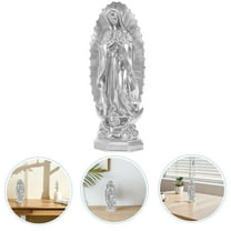 OUNONA Resin Virgin Mary Statue Catholic Figurine For Home Decor Our Lady Of Grace Sculpture For Living Room Office Church Inspirational Home Decor
