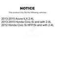 thumbnail image 2 of Transit Auto Front Rear Disc Brake Caliper Coated Rotors and Ceramic Pads Kit (10Pc) for Car Honda Civic Acura ILX KCG-101065C, 2 of 11