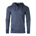 thumbnail image 3 of ZIMEGO Men's Long Sleeve Vintage Garment Wash Color Dyed Pullover Hooded Henley Shirt, 3 of 6