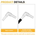 thumbnail image 3 of 20Pcs Aquarium Air Valve Connectors, Plastic Inline Tubing L-shaped Non-return Valves for 4mm ID Airline Tubing Fish Tank Pond Air Line, Clear, 3 of 6