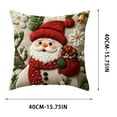 thumbnail image 3 of RXIRUCGD Christmas Linen Pillow Cover for Sofa Cushion, Festive Holiday Home Decor with Seasonal Print, Square Decorative Pillowcase for Living Room Bedroom, 3 of 5