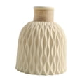 thumbnail image 2 of TISHITA Flower Vase Minimalist Desktop Ornament Gift Bud Vases for Wedding Home Desk Beige, 2 of 8