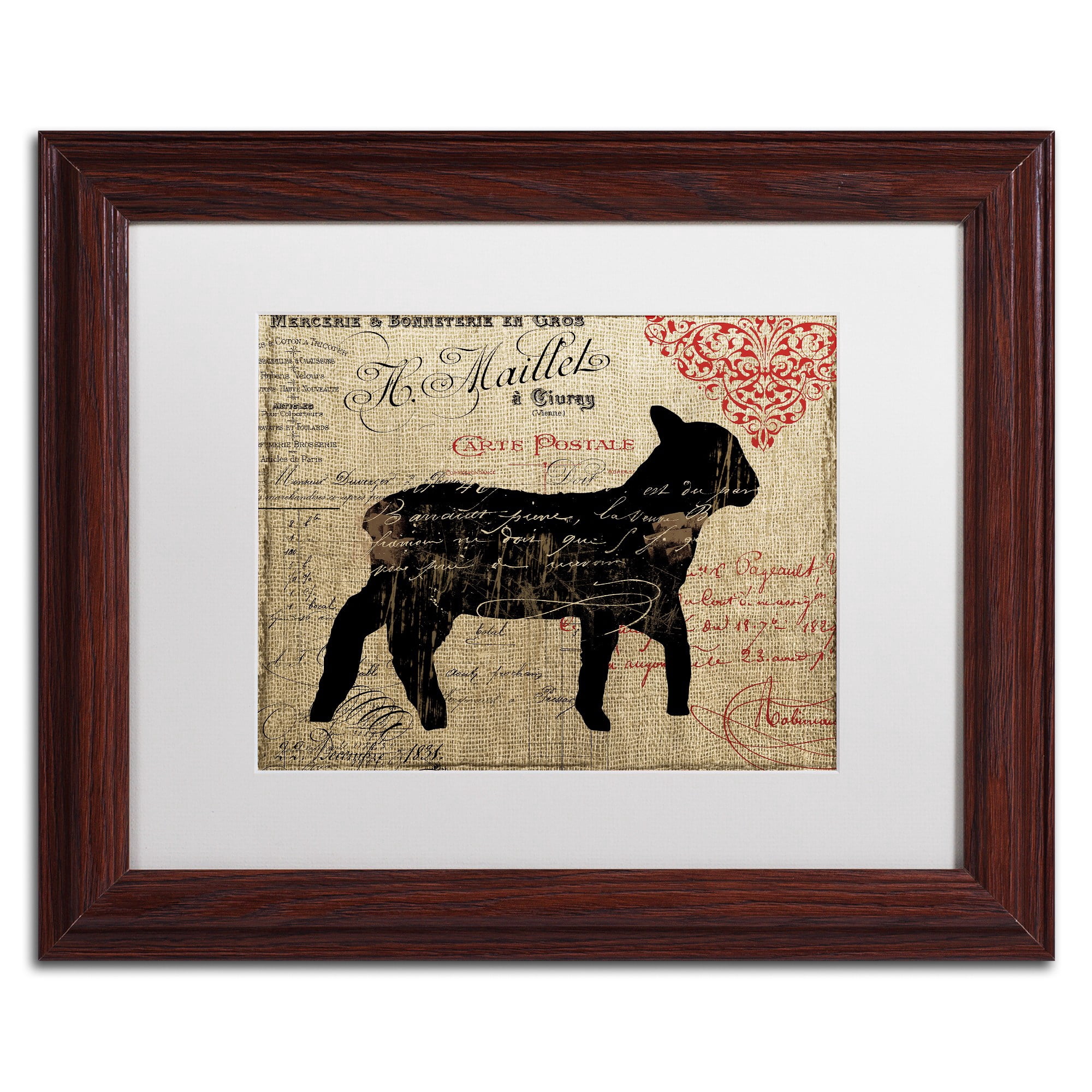 Trademark Fine Art "Paris Farms III" Canvas Art by Color Bakery, White Matte, Wood Frame