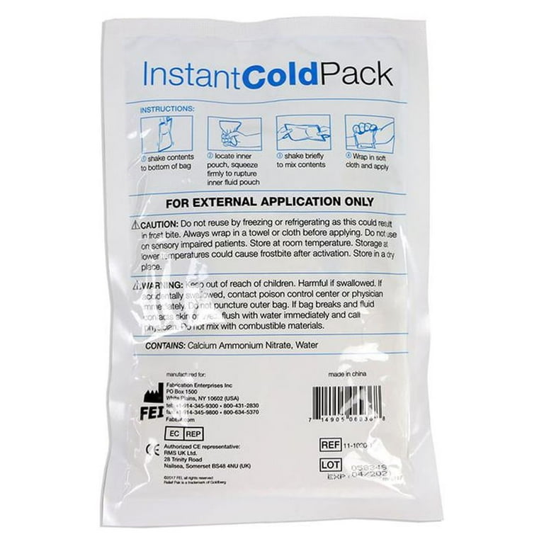 Relief Pak Instant cold compress, standard 6 Relief Pak Instant cold compress, standard 6