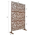 thumbnail image 4 of Outdoor & Indoor Privacy Screen Metal Privacy Screen 76" H×48" W, Freestanding Decorative Privacy Screen for Deck Balcony Patio, Privacy Fence Panels for Outside Lawn Garden, 4 of 5