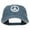Navy, variant on Peace Symbol Embroidered Washed Cap - Navy OSFM