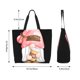thumbnail image 5 of Fotbe Coffee Gnome (1) Bolsa Tote Estética de Lona con Estampado para Mujer - Bolsa Reutilizable de Hombro Casual para Vacaciones, Compras, Trabajo y Gimnasio, 5 of 8