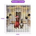 thumbnail image 5 of Happy New Year 2026 Chesapeake Bay Retriever Santa Gnome Holiday Party Snow Shower Curtain Chessie Dog Lover Waterproof Bathroom Bathtub Curtain - 13019, 5 of 5