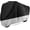 Black&Silvery, variant on Motorcycle Cover Waterproof Sun with Lock-Holes & Storage Bag Heavy Duty Material, Fits up to 104" Harley Davison and All Motors (XXL Black)