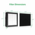 thumbnail image 4 of Nispira Replacement Filter Set for KOTTO Solder Smoke Absorber, HEPA and Carbon Filters, 4.7" x 4.7", 3 Set, 4 of 8