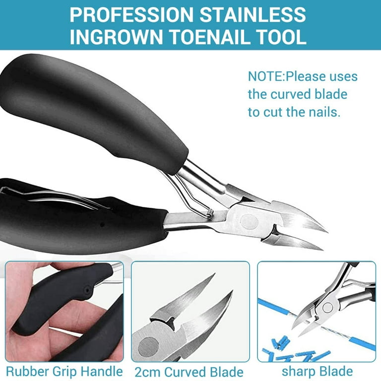 Professional Toenail Clippers for Thick Ingrown Toe Finger Nails Stain  Steel