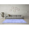 thumbnail image 3 of Ahgly Company Indoor Round Abstract Blue Modern Area Rugs, 4' Round, 3 of 4