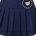 thumbnail image 5 of LEKWK Girls School Uniform Outfits 3 Piece Short Sleeve Button Down Formal Shirts and Pleated Skirt Jk Sets with Bow Back to School Wedding Party Wear, 5 of 9