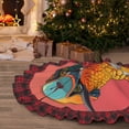 thumbnail image 5 of Sigee Hip Hummingbird In Jacket for Christmas Decoration Tree Skirt Christmas Plaid Tree Skirt,Christmas home decor Holiday Tree Skirt Fits TChristmas Tree-30", 5 of 6