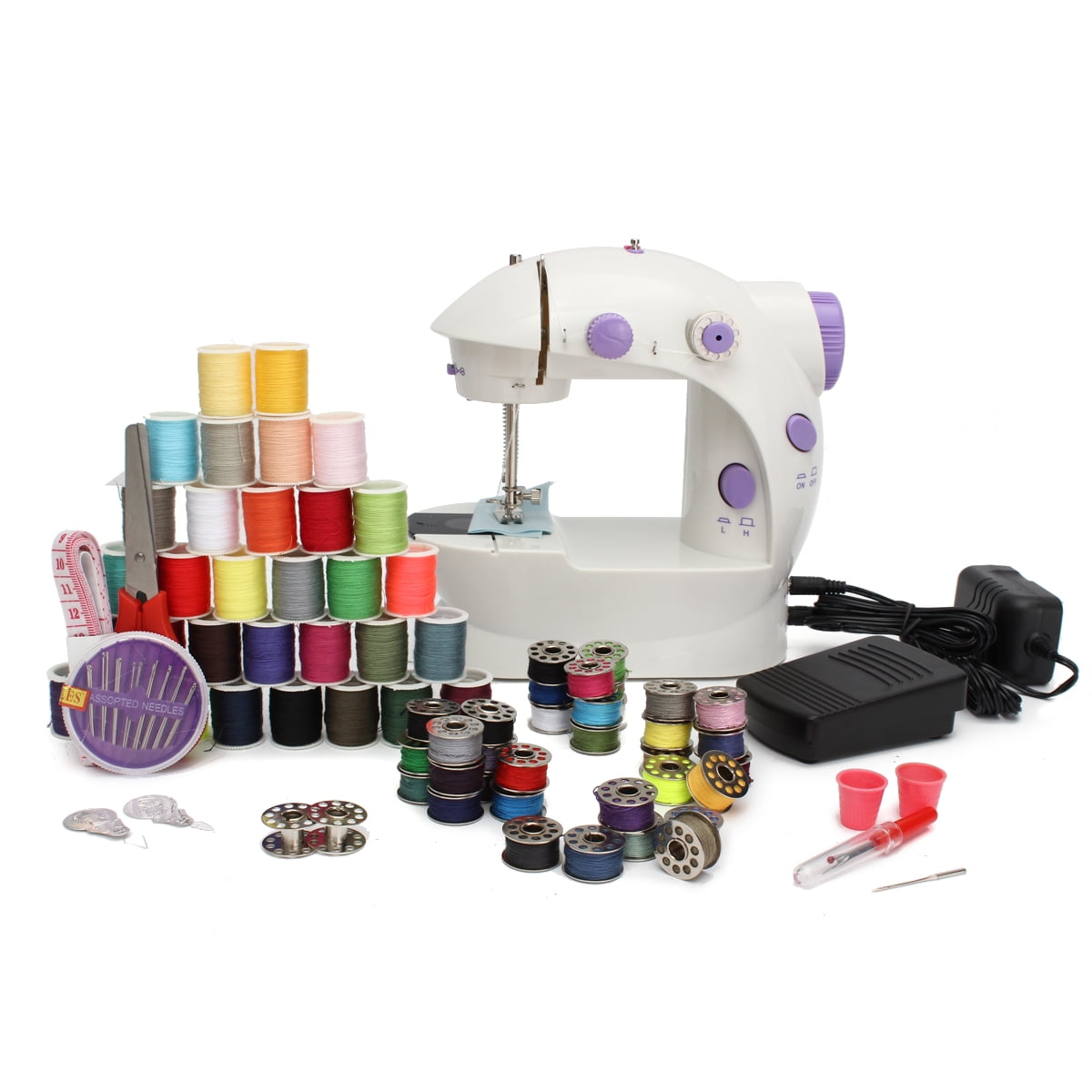 Portable Mini Sewing Machine for Beginners 2 Speed Multifunctional