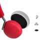 thumbnail image 3 of Breathable Ear Pads for Libratone Q Core Headset Noise Cancelling EarPads Buckle Mesh Fabric Earpads with Buckle Red, 3 of 4