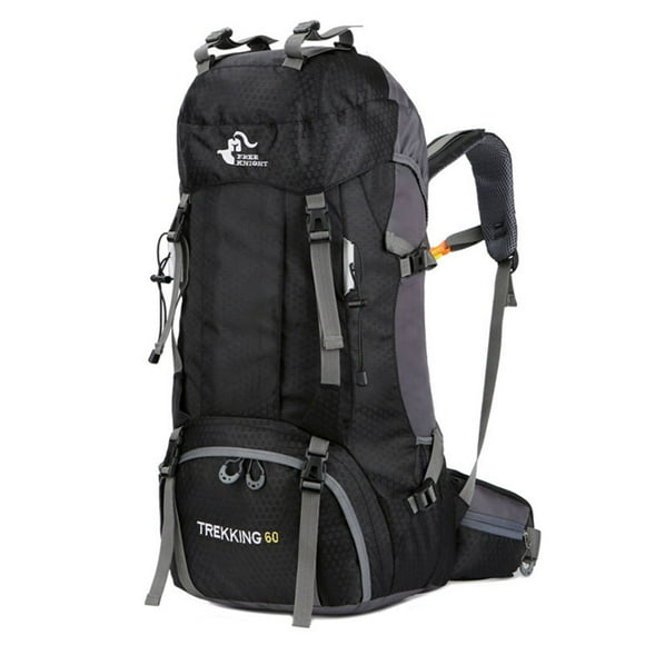 Soidarity Free Knight 60L Impermeable Senderismo Deporte Bicicleta al aire libre Bolsa de hombro Escalada Negro Soidarity HW4450-04B