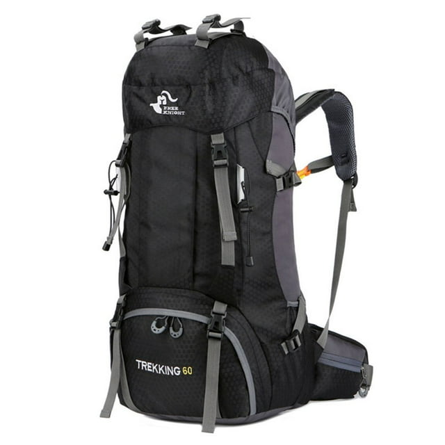 Soidarity Free Knight 60L Impermeable Senderismo Deporte Bicicleta al aire libre Bolsa de hombro Escalada Negro Soidarity HW4450-04B