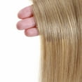 thumbnail image 6 of Benehair Clip in 100% Remy Human Hair Extensions Hair Pad Seamless Hairpiece Topper Thickened Soft Thin Hair Blonde 2 Pieces, 6 of 10